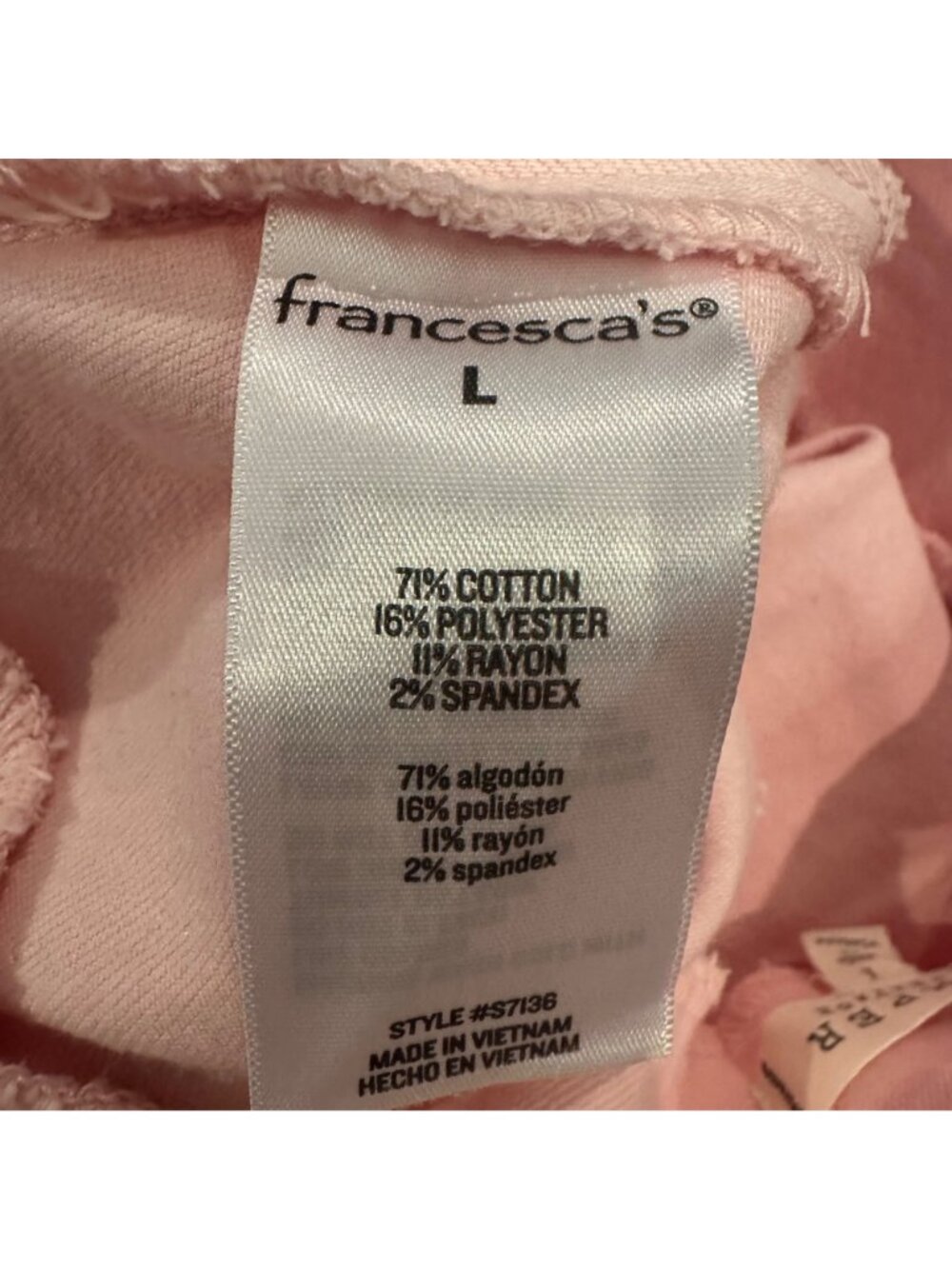 HARPER HERITAGE FRANCESCA'S WOMENS PINK SKIRT LARGE - Picture 5 of 7